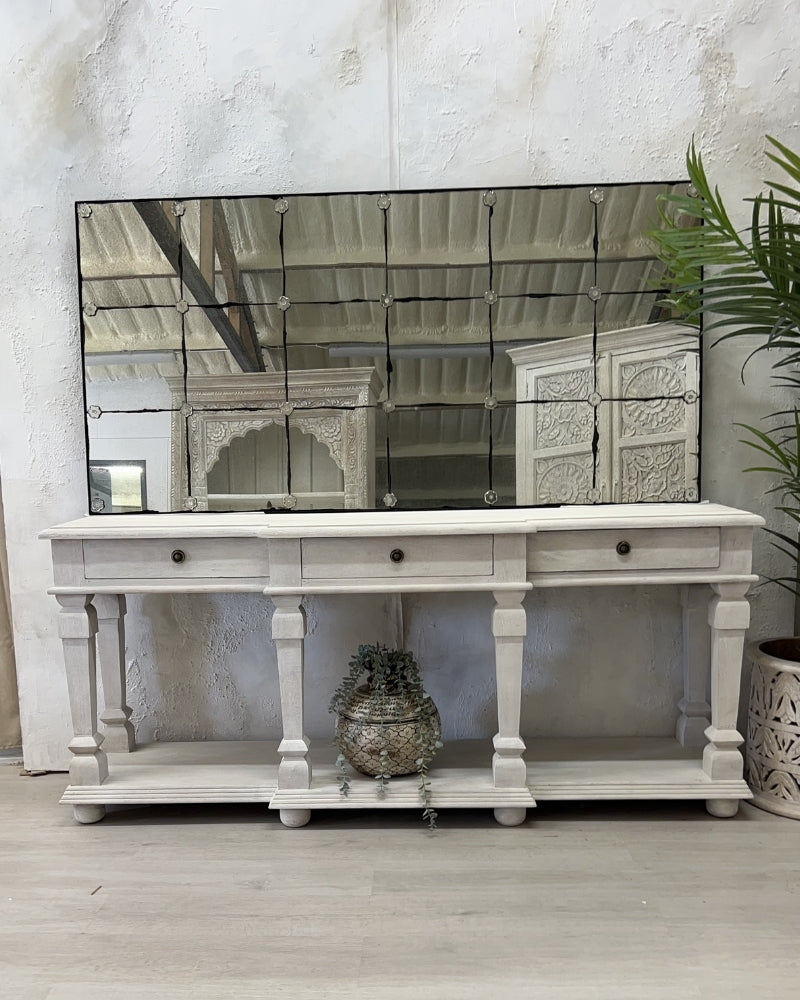 Espejos de café franceses con paneles de zorro