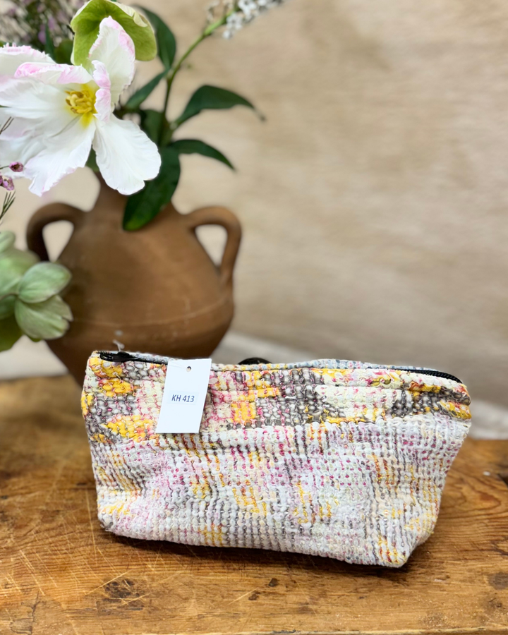 Neceser pequeño – Cítricos suaves con hilo color rubor